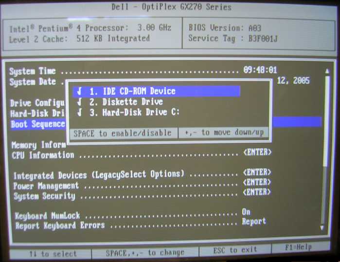 reset operating system on dell optiplex gx270 cd rom