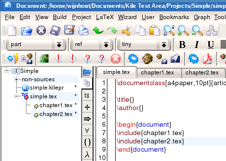 The File and Project View