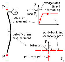 equilibrium path of perfect column