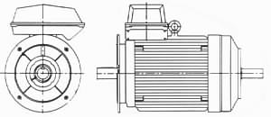 flange mounted motor